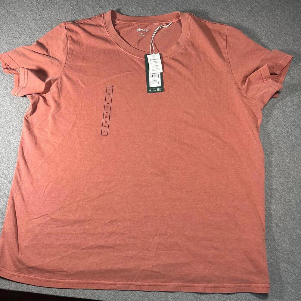 NWT Alpine Design Youth XL Short Sleeve Crew Neck T-Shirt - Rust Orange